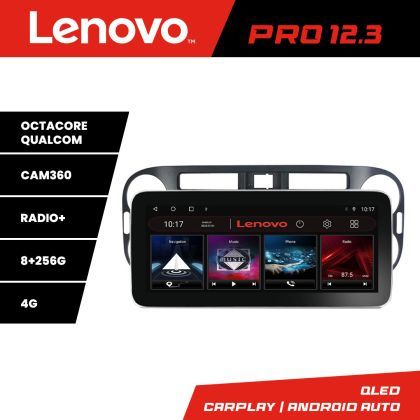 Navigatie VW TIGUAN si Golf Plus 2007-2011 Lenovo PRO 8+256 12.3 inch qled android 4G DSP gps internet  8Core