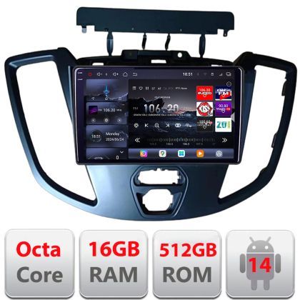 Navigatie Ford Transit 2015-2020 Android radio gps internet 8 core QLED 2K 16+512 360 Edotec