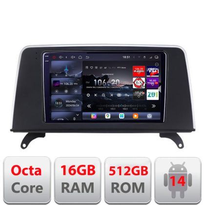 Navigatie BMW X5 X6 2007-2009 CCC 8 core QLED 2K 12+256GB 360 Android Waze USB Navigatie Internet Youtube Radio Edotec