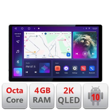 Navigatie dedicata Ssangyong Kyron Actyon N-158 Edonav ecran 13" 2K 4+32 Android Waze USB Navigatie 4G 360 Toslink Youtube Rad