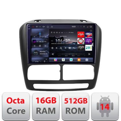 Navigatie Fiat Doblo 2010-2017 si Opel Combo 2010-2017 8 core QLED 2K 12+256GB 360  Android Waze USB Navigatie Internet Youtube v1 Edotec