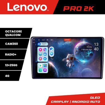 Navigatie Toyota Auris 2007-2013 Lenovo Kit-auris-2013 8 core QLED 2K 12+256 360 Android Waze USB Navigatie Internet Youtube Radio