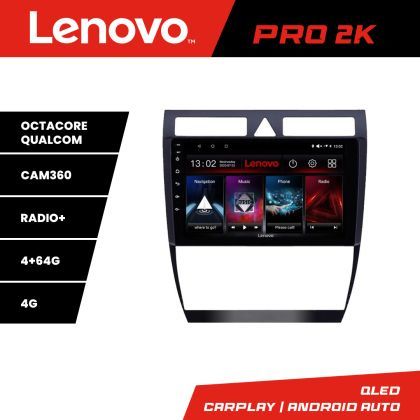 Navigatie Audi A6 Lenovo Kit-102 8 core QLED 2K 4+64 360 Android Waze USB Navigatie Internet Youtube Radio