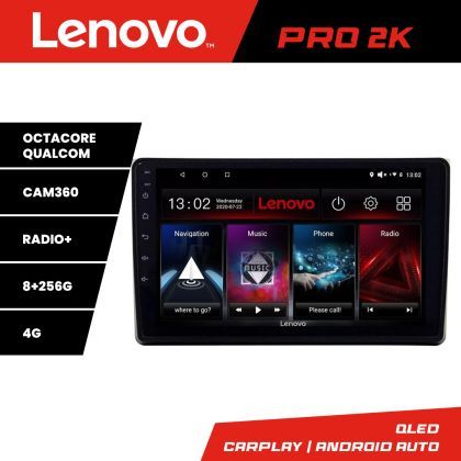 Navigatie Audi A4 B6  Lenovo Kit-050 8 core QLED 2K 8+256 360 Android Waze USB Navigatie Internet Youtube Radio v1