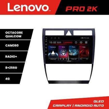 Navigatie Audi A6  Lenovo Kit-102 8 core QLED 2K 8+256 360 Android Waze USB Navigatie Internet Youtube Radio