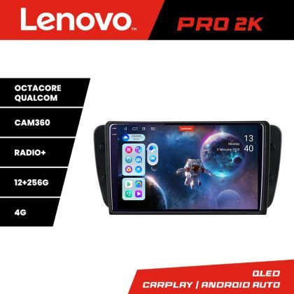 Navigatie Seat Ibiza 2008-2014 Lenovo Kit-246 8 core QLED 2K 12+256 360 Android Waze USB Navigatie Internet Youtube Radio
