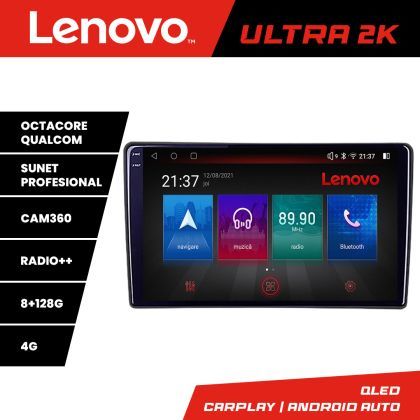 Navigatie Renault Trafic 2008-2012 Octa Core Android Radio Bluetooth GPS WIFI/4G DSP 2K 8+128GB 360 Toslink