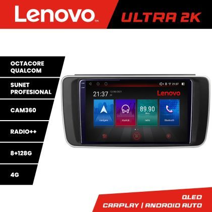 Navigatie Nissan Leaf 2018-2024 Qled 2K Octa Core 8+128 LTE 4G DSP Wifi 5Ghz HDMI android auto carplay radio gps internet kit-leaf+ULTRA-2K-9-8+128