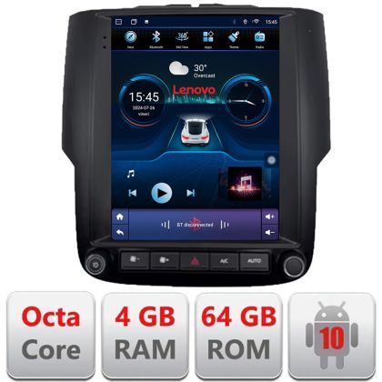 Navigatie Dodge Ram 2013-2018 Lenovo Tesla Qled 9.7" Octacore 4Gb RAM 64Gb Hdd 4G DSP Carplay Android Auto 360 camere Bluetooth