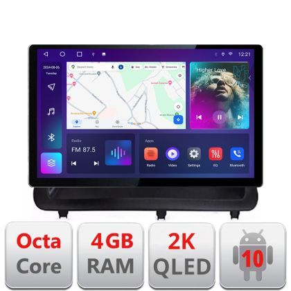 Navigatie Lexus CT 2011-2018 varianta cu ecran de fabrica Qled 2K Octa Core 4+64 LTE 4G DSP Wifi 5Ghz android auto carplay radio gps internet KIT-ct-high+EDT-E413-2K