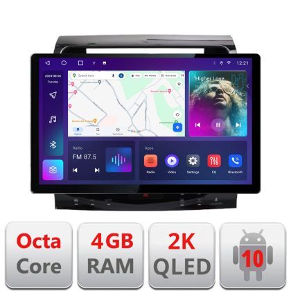 Navigatie Toyota Land Cruiser V8 L200 2009-2020 Qled 2K Octa Core 4+64 LTE 4G DSP Wifi 5Ghz android auto carplay radio gps internet kit-381-type-b+EDT-E413-2K+kit-10-9