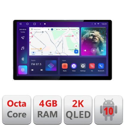 Navigatie VW Passat B5  Qled 2K Octa Core 4+64 LTE 4G DSP Wifi 5Ghz android auto carplay radio gps internet kit-b5-v2+EDT-E413-2K