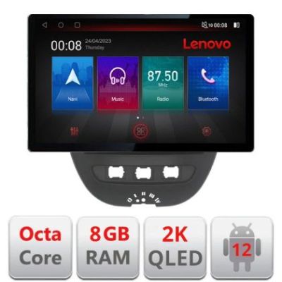 Navigatie Citroen C1 Peugeot 107 Toyota Aygo 2005-2014, Ecran 2K QLED 13
