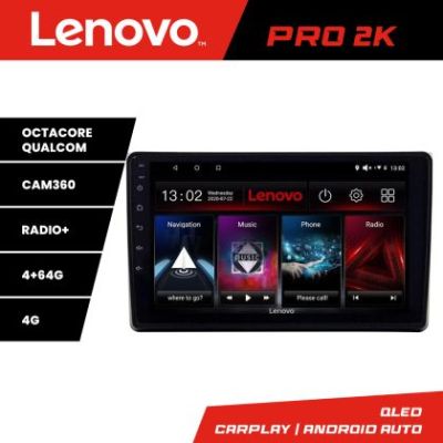 Navigatie Audi A4 B6 Lenovo Kit-050 8 core QLED 2K 4+64 360 Android Waze USB Navigatie Internet Youtube Radio v1