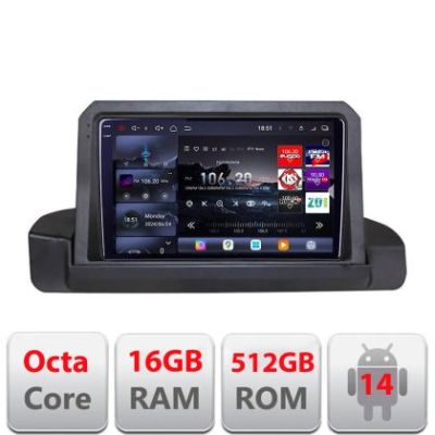 Navigatie BMW Seria 3 E90 fara ecran de fabrica 2005-2012 8 core QLED 2K 16+512 360 Android Waze USB Navigatie Internet Youtube Radio Edotec