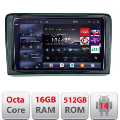 Navigatie Mercedes Viano Vito 2003-2015 Android radio gps internet 8 core QLED 2K 16+512 360 Edotec