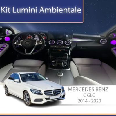 Lumini ambientale Mercedes  set complet control telefon sau sistem original