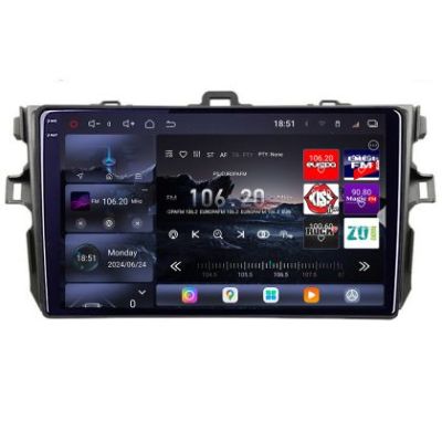 Navigatie Toyota Corolla 2007-2013 Edotec Kit-063 8 core QLED 2K 16+512 360 Android Waze USB Navigatie Internet Youtube Radio