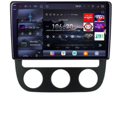 Navigatie VW Golf 5 2004-2010 clima automatica Android radio gps internet 8 core QLED 2K 16+512 360 Edotec