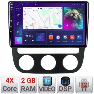 Navigatie VW Golf 5 2004-2010 clima automatica Android radio gps internet 2+32 KIT-golf5-automatic+EDT-E210