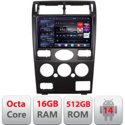 Navigatie Ford Mondeo 2004-2007 Qled 2K Octa Core 16+512 LTE 4G DSP Wifi 5Ghz android auto carplay radio gps internet kit-mondeo2001+EDT-E809-2K