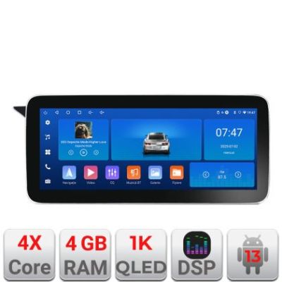 Navigatie Mercedes GLK 2008-2011 NTG4 Edotec 4+64 12.3 inch Incell 1K android Wifi 5Ghz gps internet  Kit-glk-ntg4